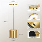 LED Table Lamp USB Rechargeable Touch Sensor Night Light for Bedroom