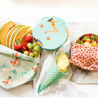 Reusable Beeswax Food Wraps – Organic Set of 3 Sizes