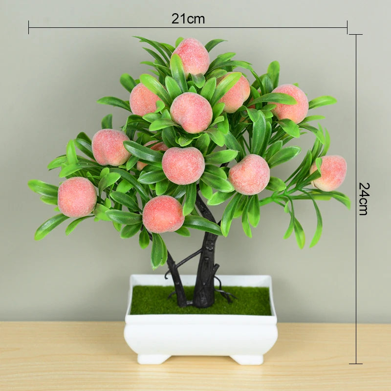 Artificial Bonsai Small Tree in Pot | Faux Desktop Plant Decor