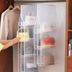 Hanging Handbag Organizer for Wardrobe Closet | Clear Storage Bag