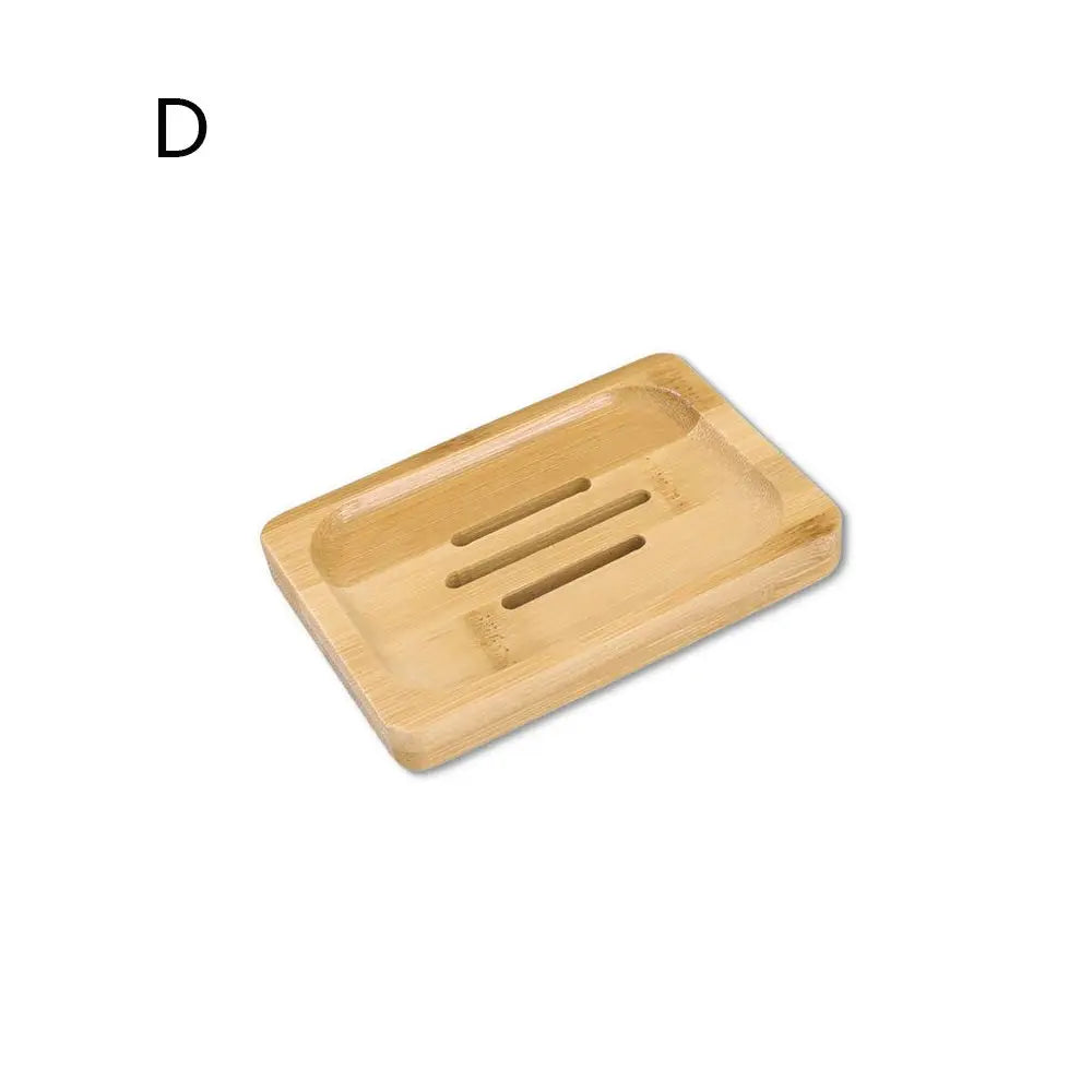 Bamboo Self-Draining Soap Dish with Hanging Box for Shower & Kitchen