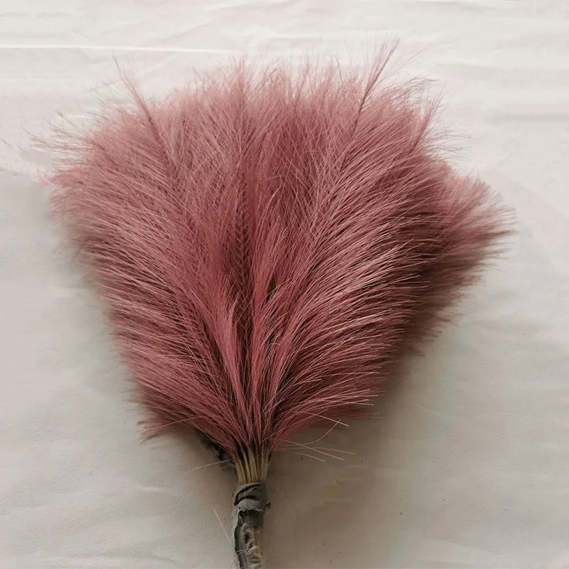 Artificial Pampas Grass Fluffy Bouquet Boho Decor (10-100 Stems)