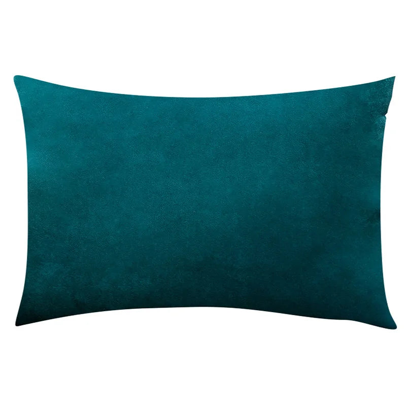 Velvet Plaid Cushion Cover for Sofa and Living Room 12x20