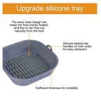 Reusable Silicone Air Fryer Liner – Non-Stick Basket & Baking Tray