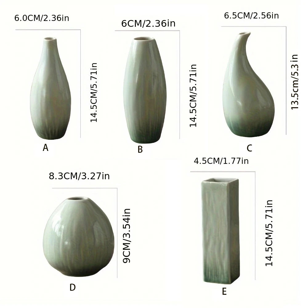 Celeste Ceramic Vase – Minimalist Nordic Living Room & Dining Table Decor
