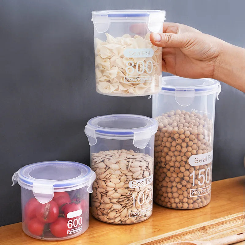 Airtight Food Storage Jars for Pantry – Cereal, Grains & Dry Goods (Set of 1–4)