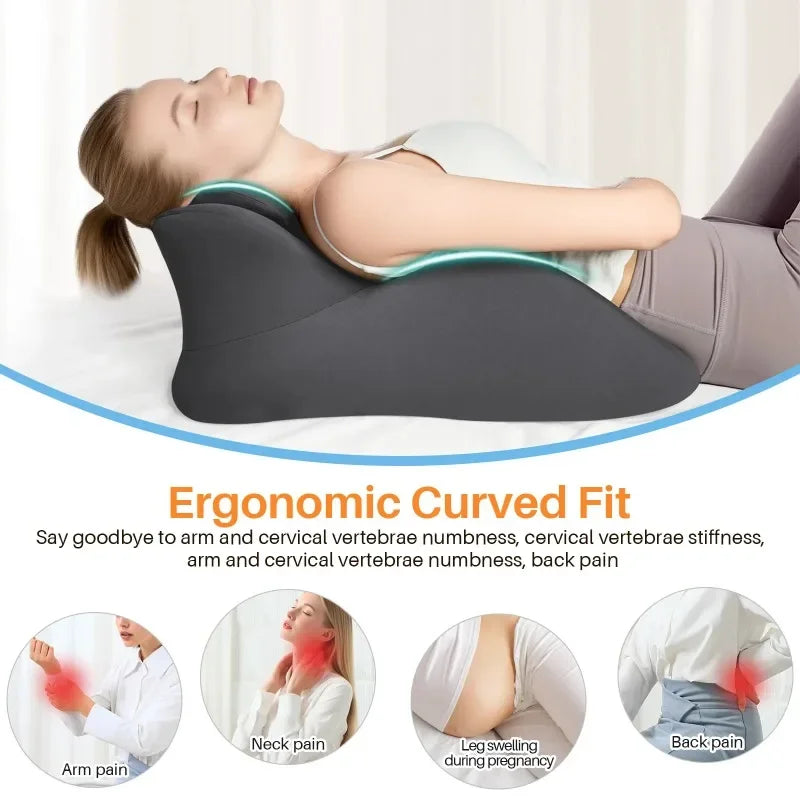 Wedge Pillow Multi-Positional Memory Foam for Body Pain Relief with Removable Cover