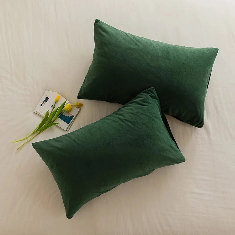Velvet Plaid Cushion Cover for Sofa and Living Room 12x20