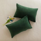 Velvet Plaid Cushion Cover for Sofa and Living Room 12x20