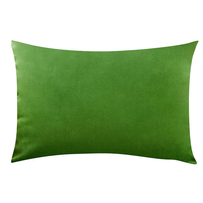 Velvet Plaid Cushion Cover for Sofa and Living Room 12x20
