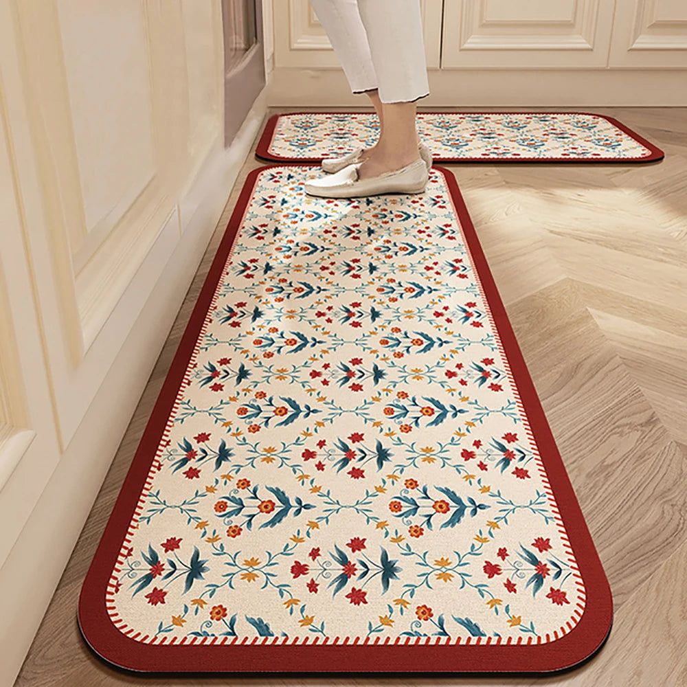 Anti-Slip Kitchen Floor Mat | Absorbent Quick-Dry Bath Rug