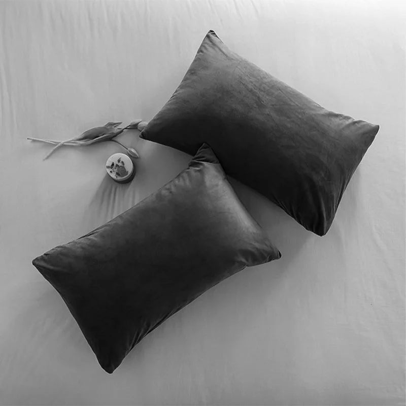 Velvet Plaid Cushion Cover for Sofa and Living Room 12x20