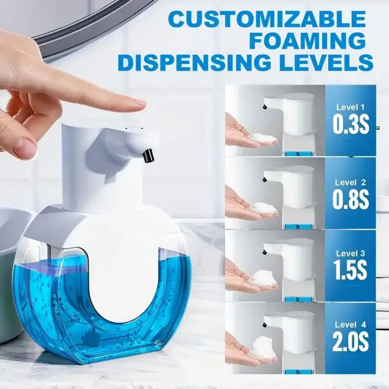 Touchless Foam Soap Dispenser – 420ml Auto Infrared Wall Mount or Desktop