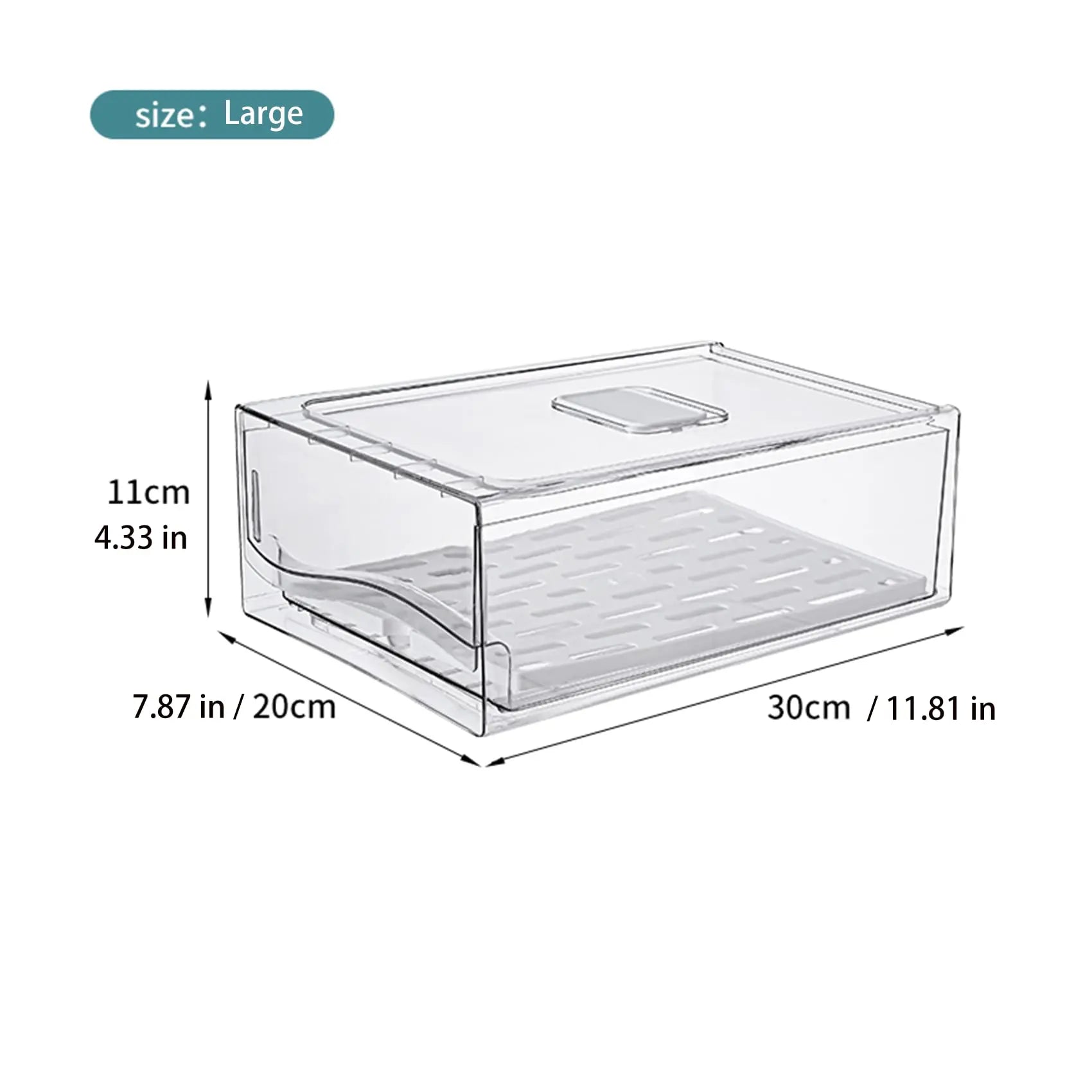 Stackable Fridge Organizer Bins – Clear BPA-Free Refrigerator Containers