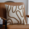 Chenille Geometric Throw Pillow Cover | Boho Sofa Cushion 45x45
