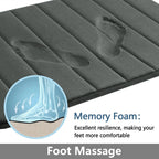 Velvet Memory Foam Bath Rug Set of 3 Non-Slip Machine Washable