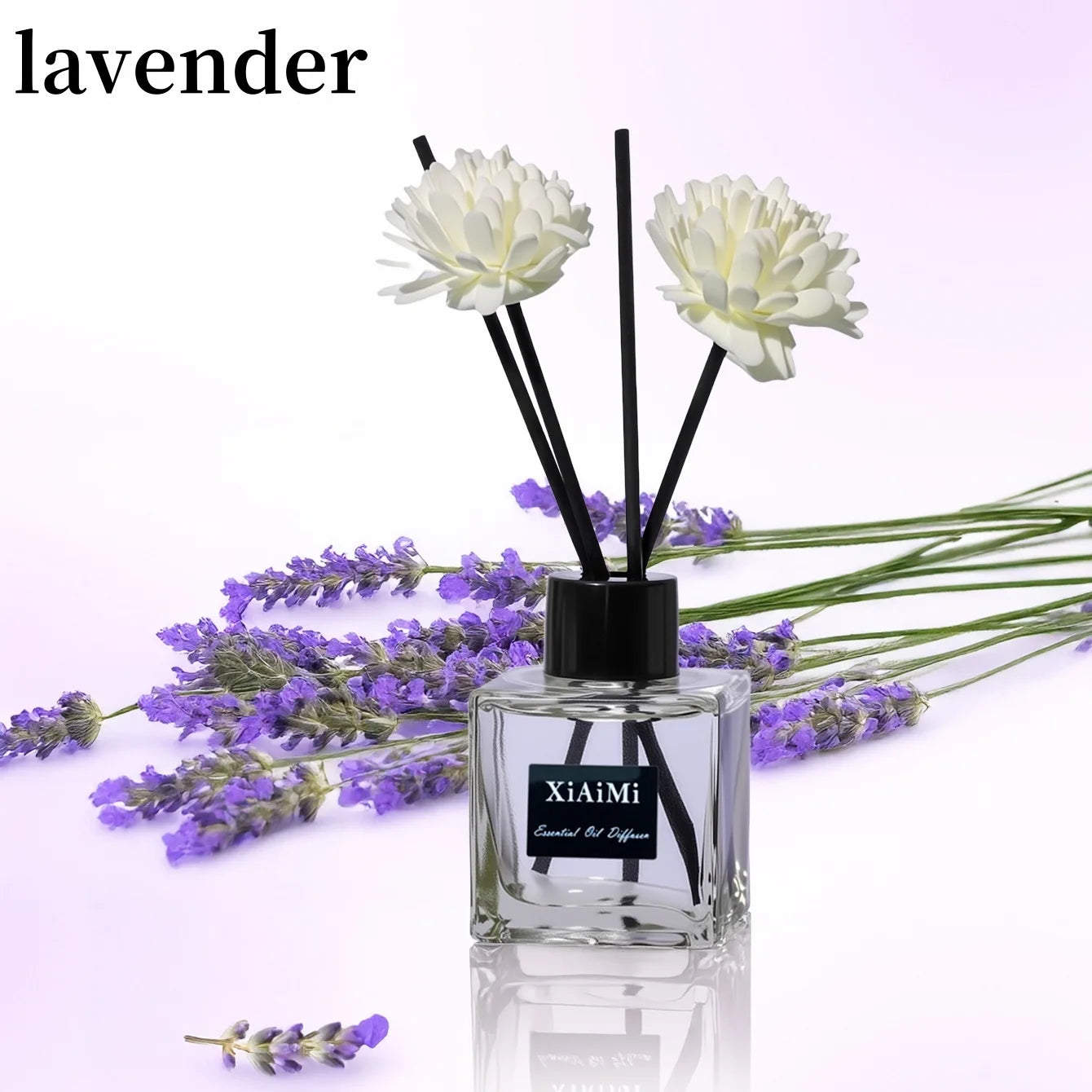 Freesia Lavender Reed Diffuser Set with Aromatherapy Oil 50ml