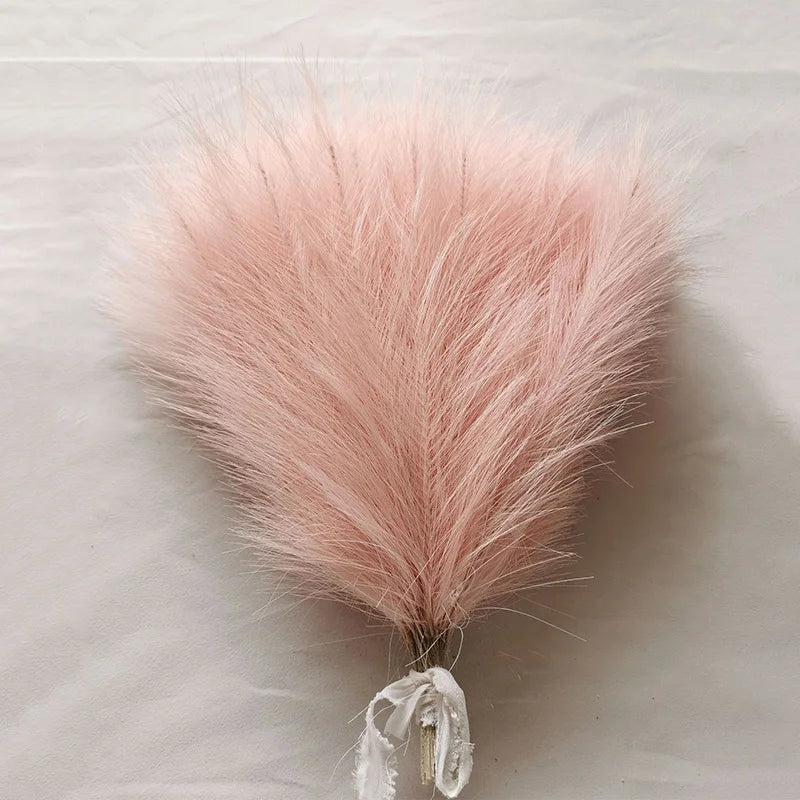Artificial Pampas Grass Fluffy Bouquet Boho Decor (10-100 Stems)