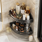 No-Drill Corner Shower Caddy Shelf | Adhesive Bathroom Storage Rack