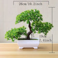 Artificial Bonsai Tree Small Potted Fake Plant for Home & Desk Decor