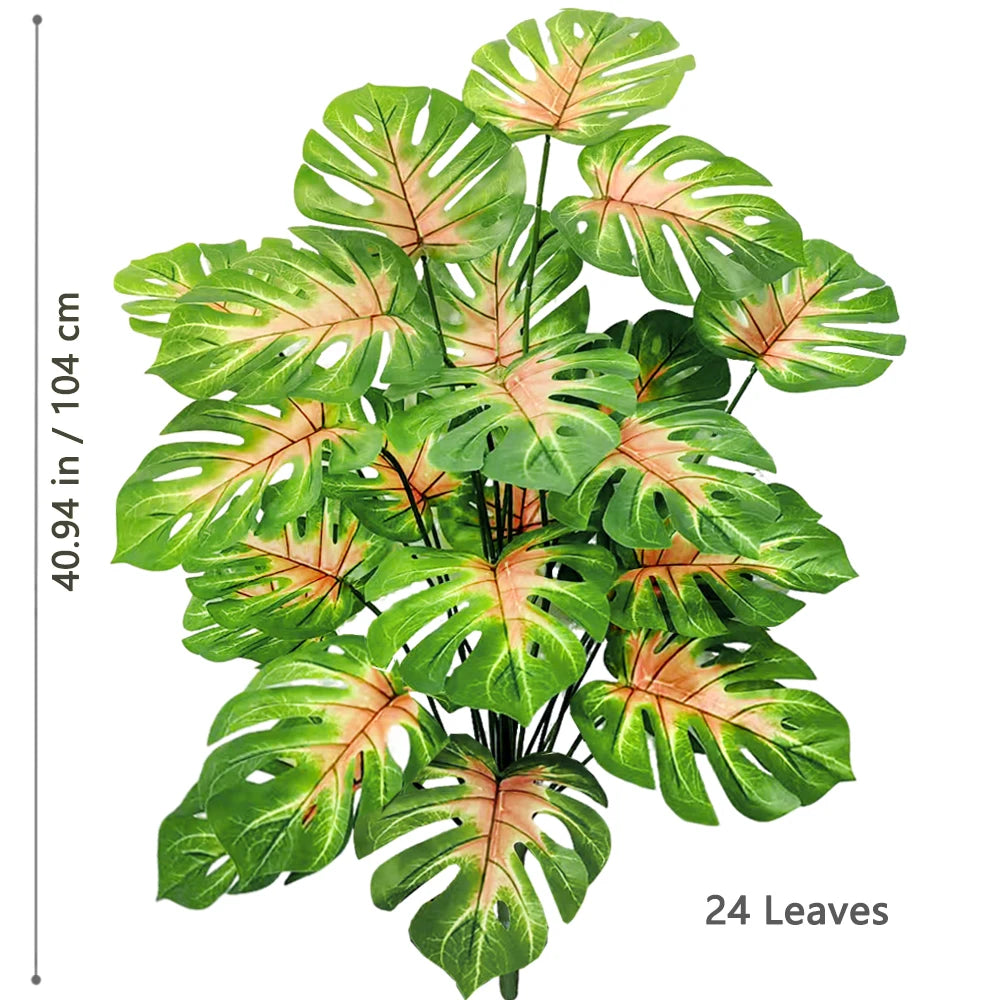 Artificial Monstera Plant Fake Palm Tree Indoor Floor Decor
