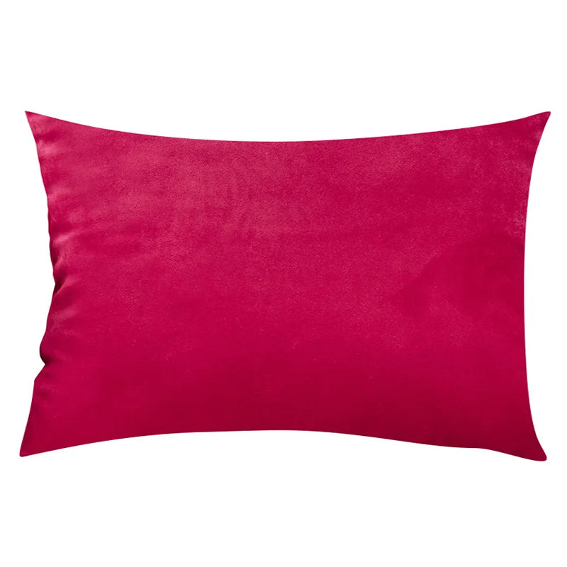Velvet Plaid Cushion Cover for Sofa and Living Room 12x20