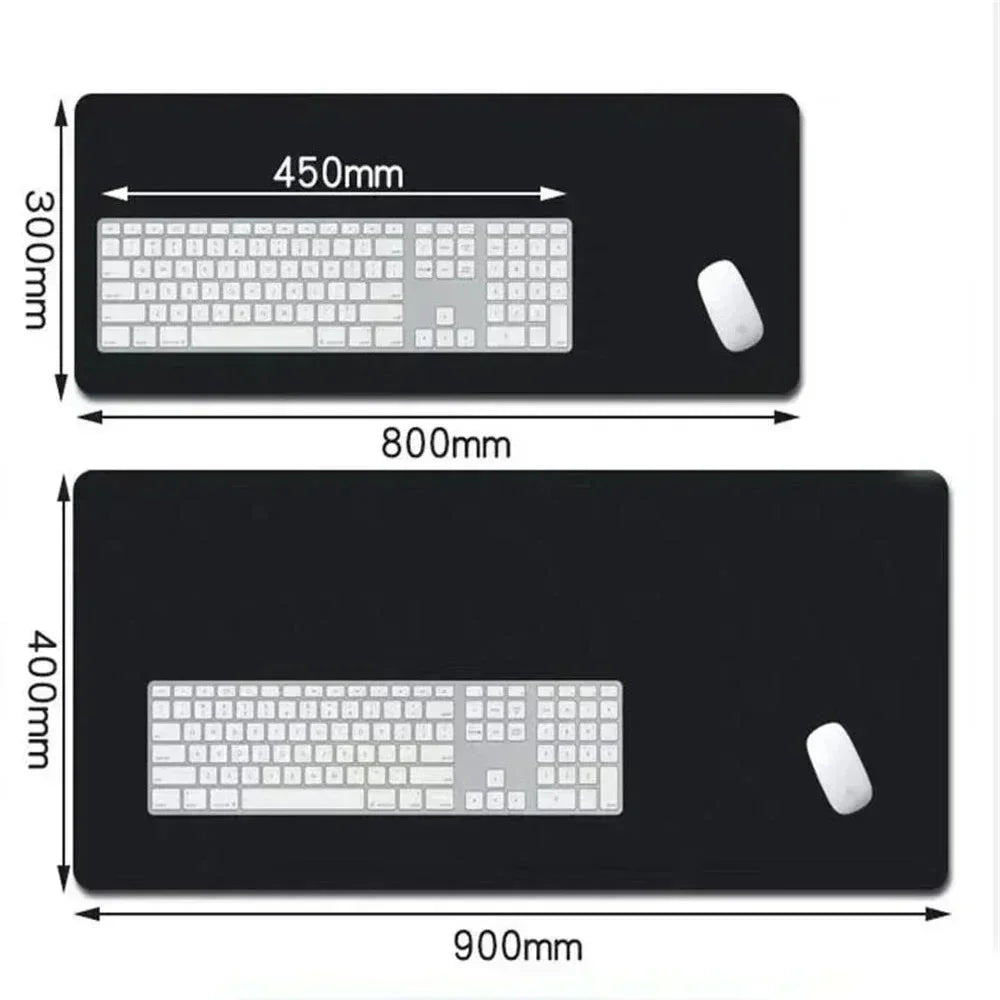 XXL Dragon Anime Gaming Desk Mat | Black & White Non-Slip Mouse Pad