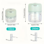 Cordless Electric Garlic Chopper – 250ml Mini Vegetable Chopper