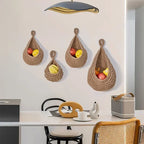 Handwoven Wicker Hanging Wall Fruit & Vegetable Basket for Kitchen