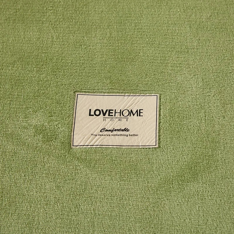 Velvet Fitted Sheet Non-Slip Soft Warm Thick Mattress Cover with Deep Elastic