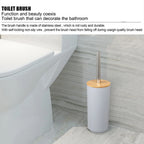 6-Piece Bamboo Bathroom Accessories Set with Soap Dispenser & Toothbrush Holder