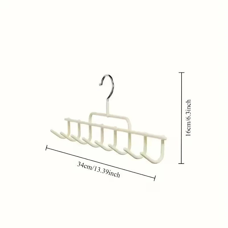 Wall Mounted Hat Rack with Hooks | 8-Cap Baseball Cap Organizer