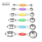 Magnetic Measuring Spoons Set – Dual-Sided Stainless Steel