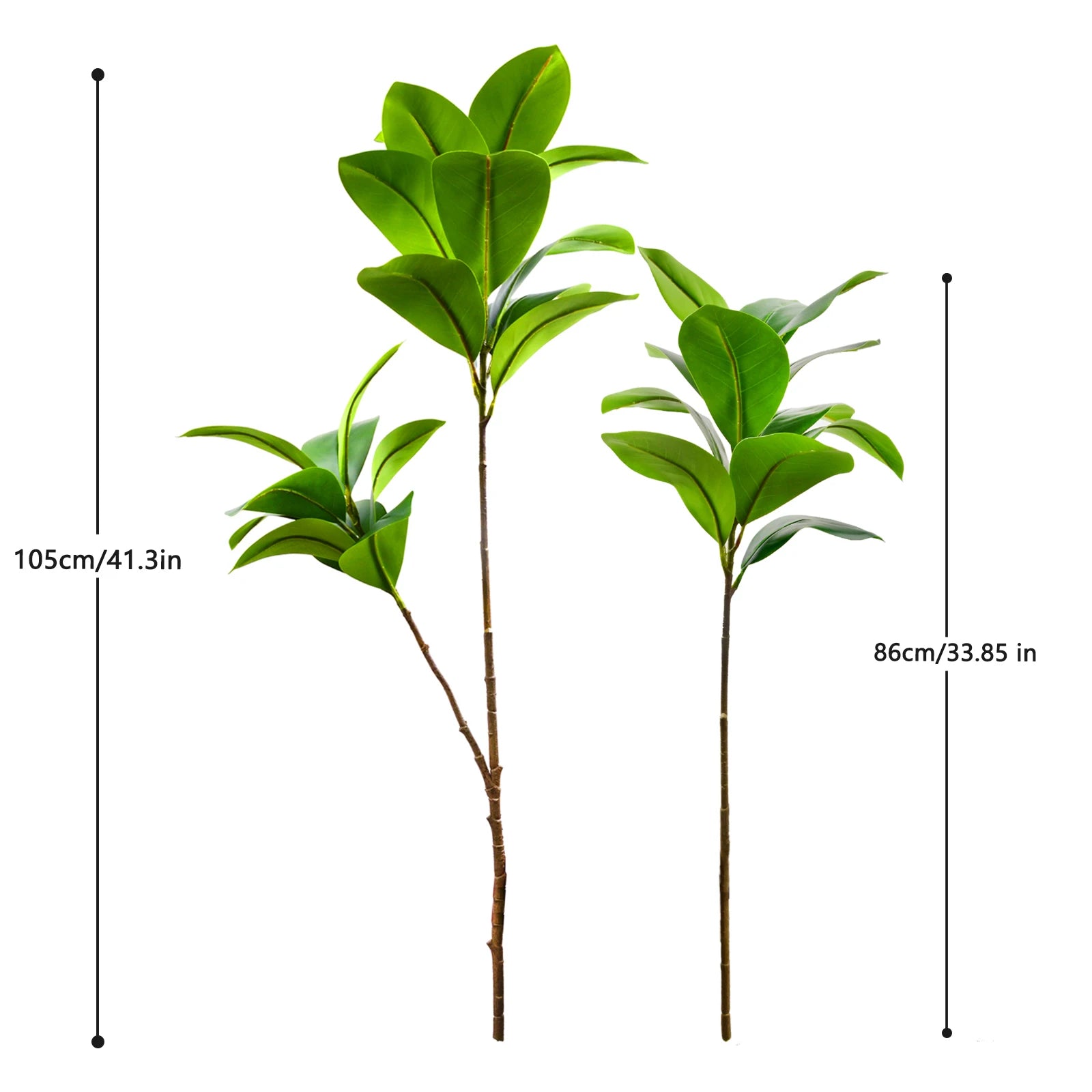 Artificial Fiddle Leaf Fig Tree Indoor Outdoor 77-135cm