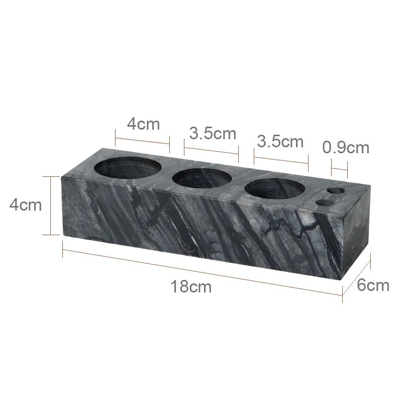 Black Marble Bathroom Accessories Set – Toothbrush Holder, Soap Dispenser & Dish Tray