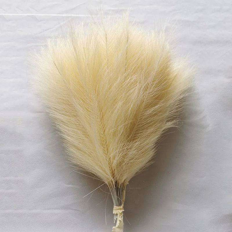Artificial Pampas Grass Fluffy Bouquet Boho Decor (10-100 Stems)