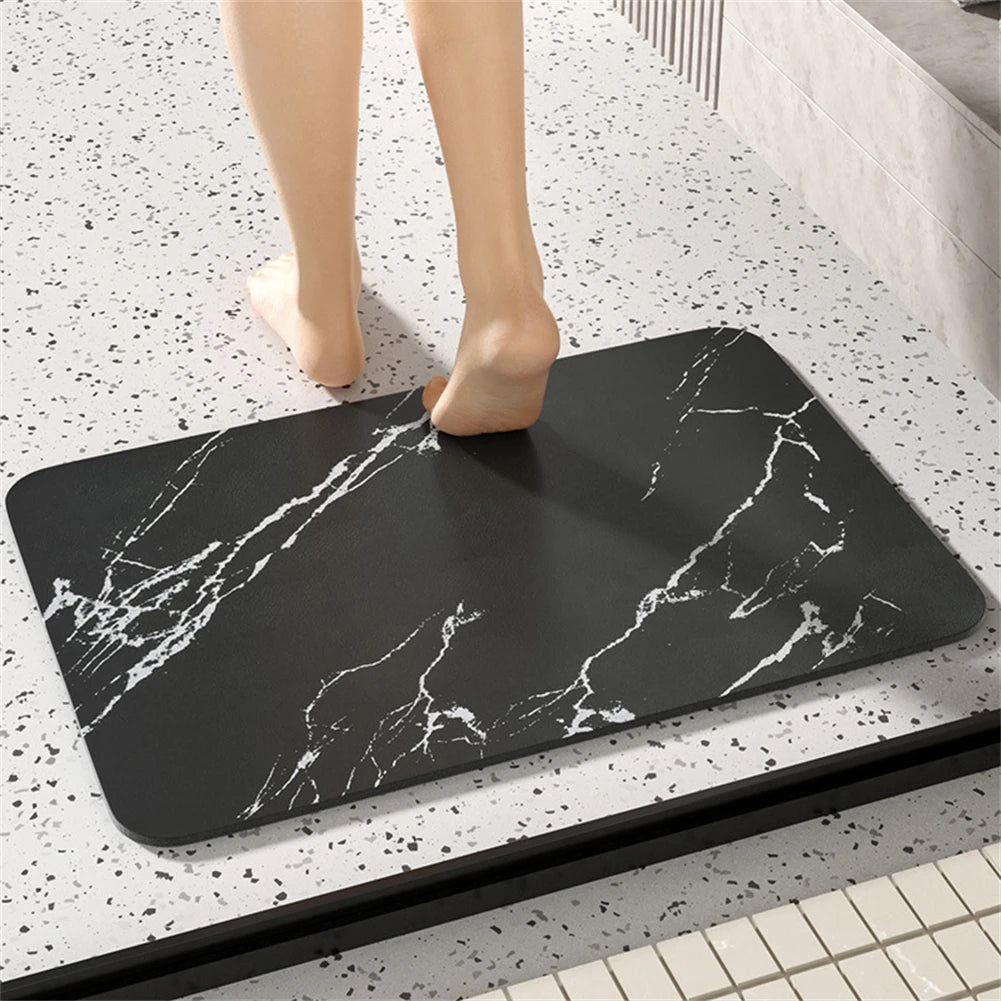 Diatomite Stone Bath Mat Non-Slip Quick Dry 60x40cm Shower Rug