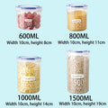 Airtight Food Storage Jars for Pantry – Cereal, Grains & Dry Goods (Set of 1–4)