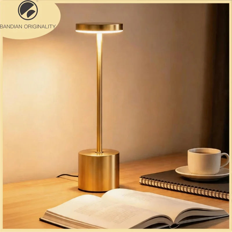 LED Table Lamp USB Rechargeable Touch Sensor Night Light for Bedroom