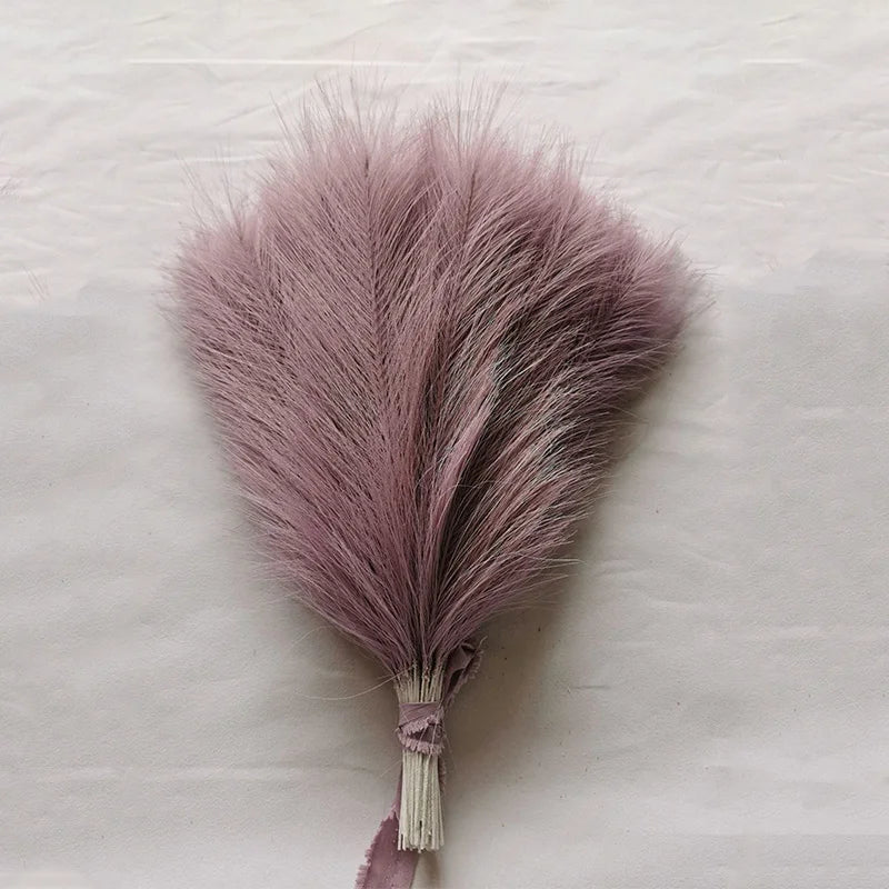 Artificial Pampas Grass Fluffy Bouquet Boho Decor (10-100 Stems)