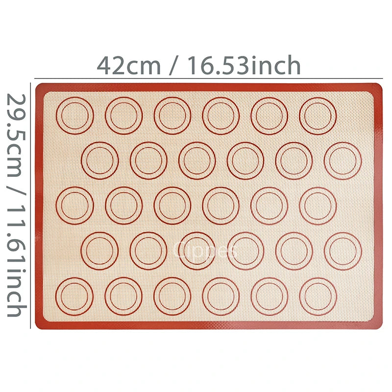 Silicone Baking Mat with Brush & Spatula Set – Non-Stick Reusable Sheets (1, 2 or 4 Pack)