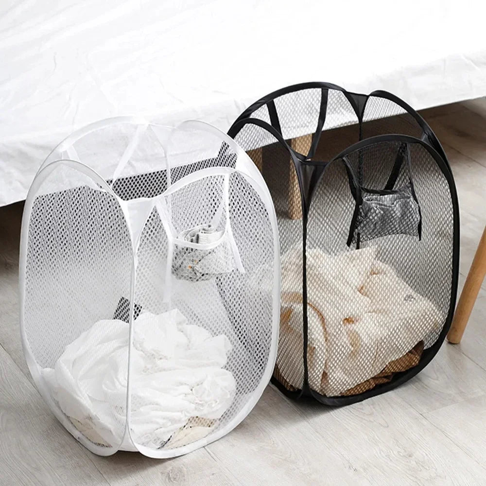 Foldable Ventilated Laundry Basket Large Capacity Portable