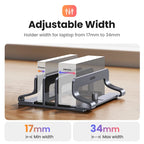 Vertical Laptop Stand for MacBook Air & Pro – Triple Slot Aluminum