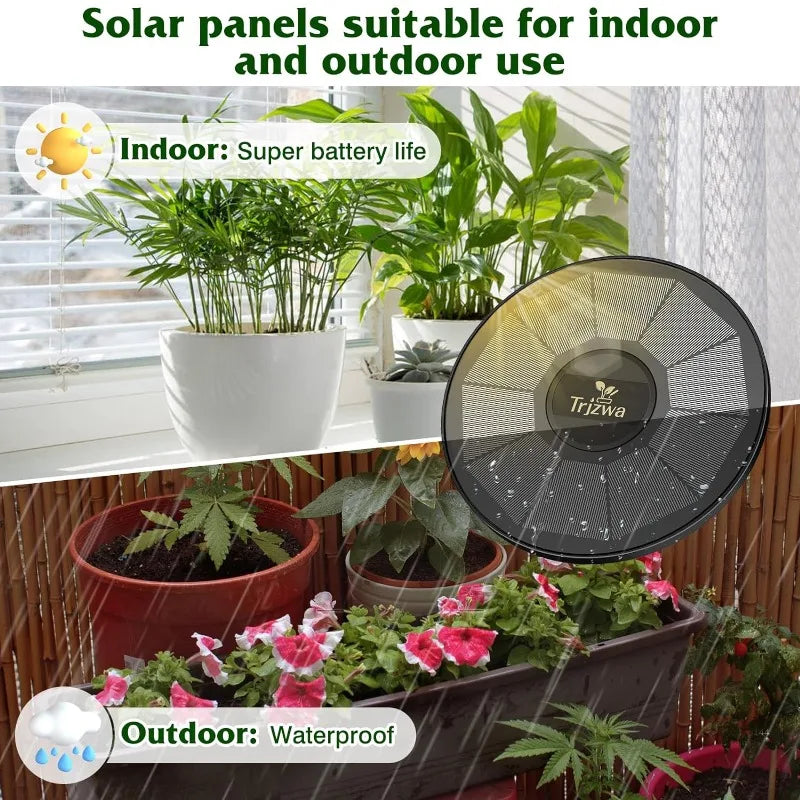 Solar Drip Irrigation Kit with Auto Timer and 15M Hose for Greenhouse and Potted Plants