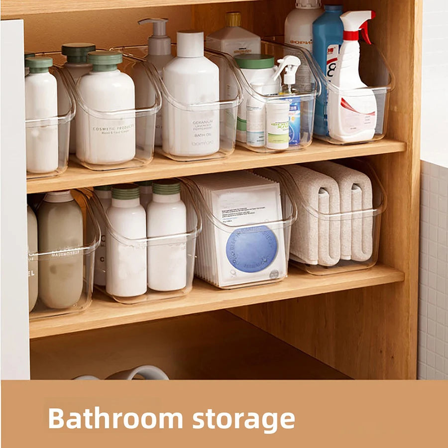 Under Sink Organizer with Wheels and Bottle Storage Bins