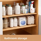 Under Sink Organizer with Wheels and Bottle Storage Bins