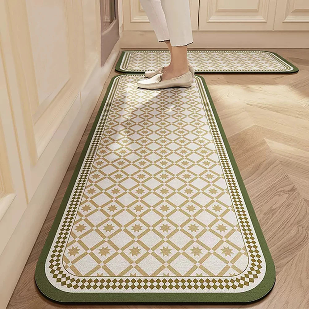 Anti-Slip Kitchen Floor Mat | Absorbent Quick-Dry Bath Rug