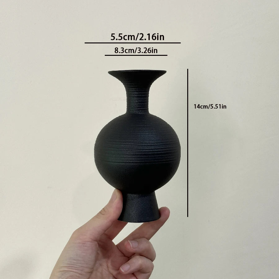 Celeste Ceramic Vase – Minimalist Nordic Living Room & Dining Table Decor