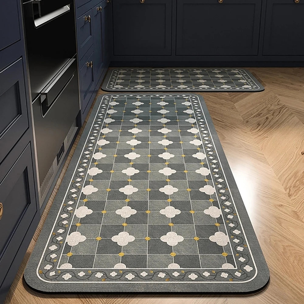 Anti-Slip Kitchen Floor Mat | Absorbent Quick-Dry Bath Rug