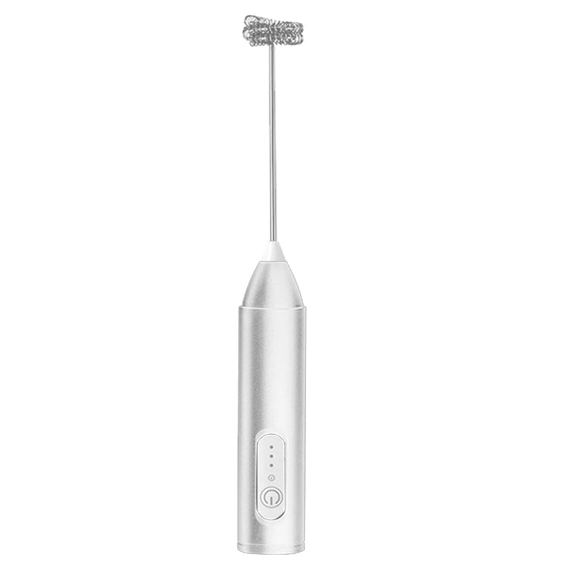 Electric Milk Frother Rechargeable – USB-C Handheld Whisk for Coffee